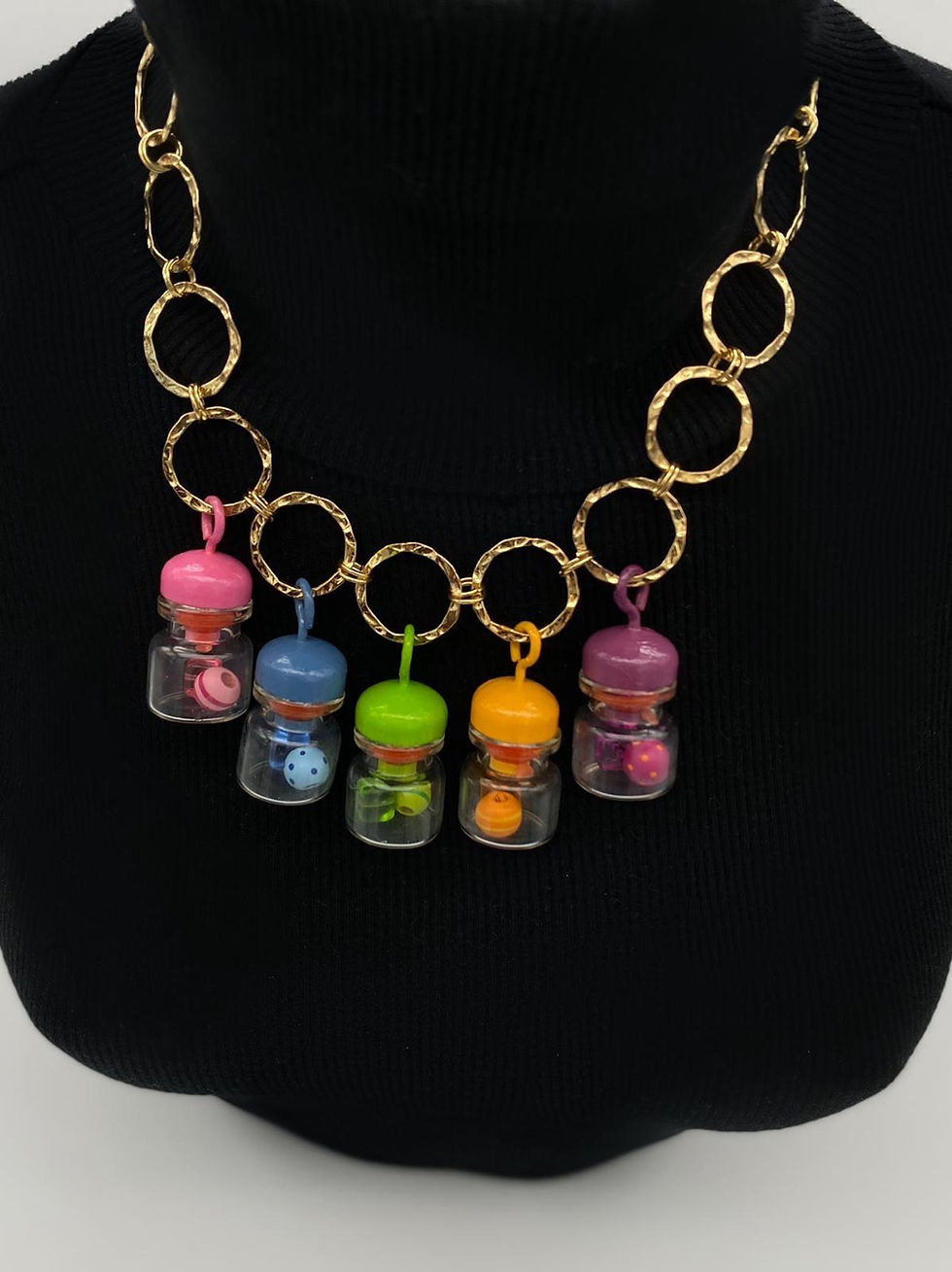 Thumbnail: Pastel bottles necklace