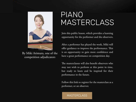 Miki Arimura Piano Master Class