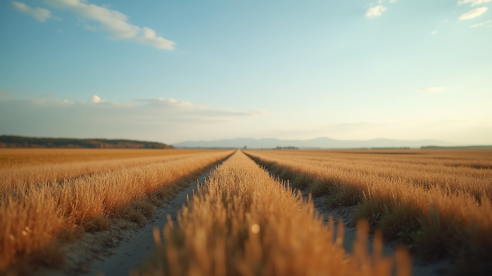 Eye-level view of a rural land parcel with clear boundaries