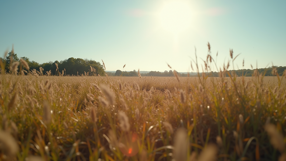Eye-level view of a rural land parcel with clear boundaries