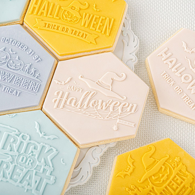 Thumbnail: Halloween Cookie Cutters & Press Stamp Embosser 