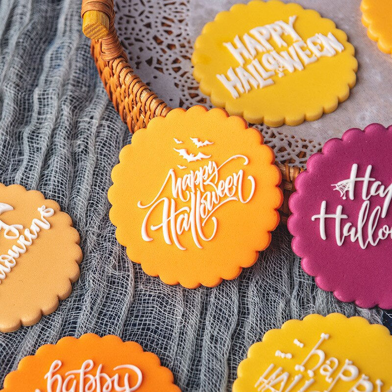 Thumbnail: Halloween Fondant Cookie Mold & Embossed Press Stamper 