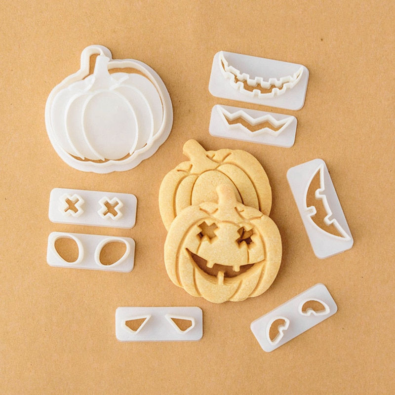 Thumbnail: Halloween Pumpkin Ghost Cookie Mold Cutter 