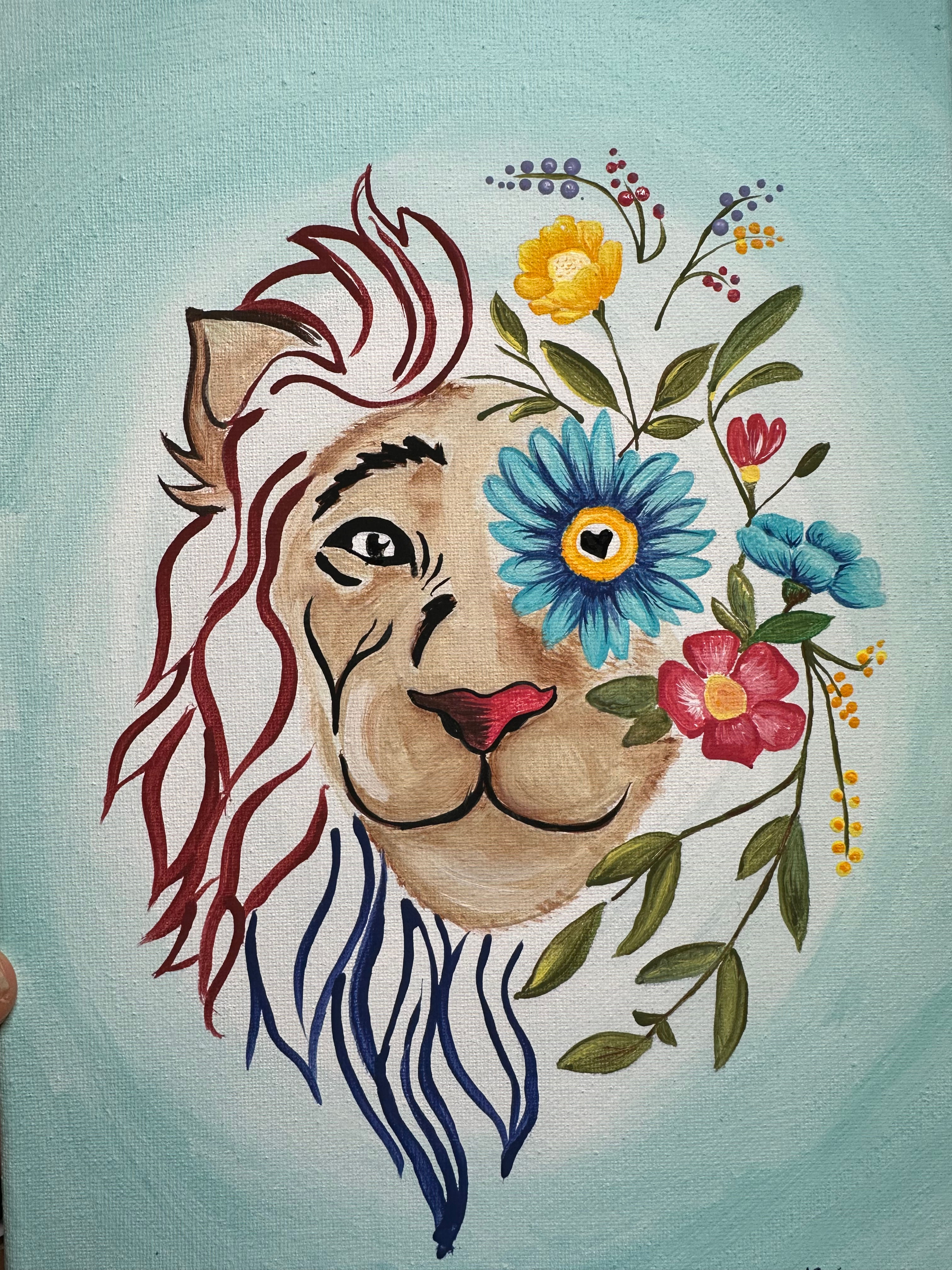 Floral Lion