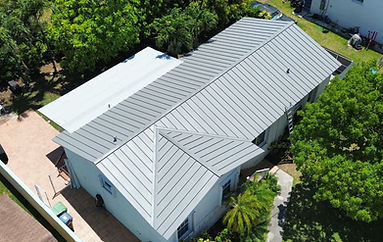 gray metal roof