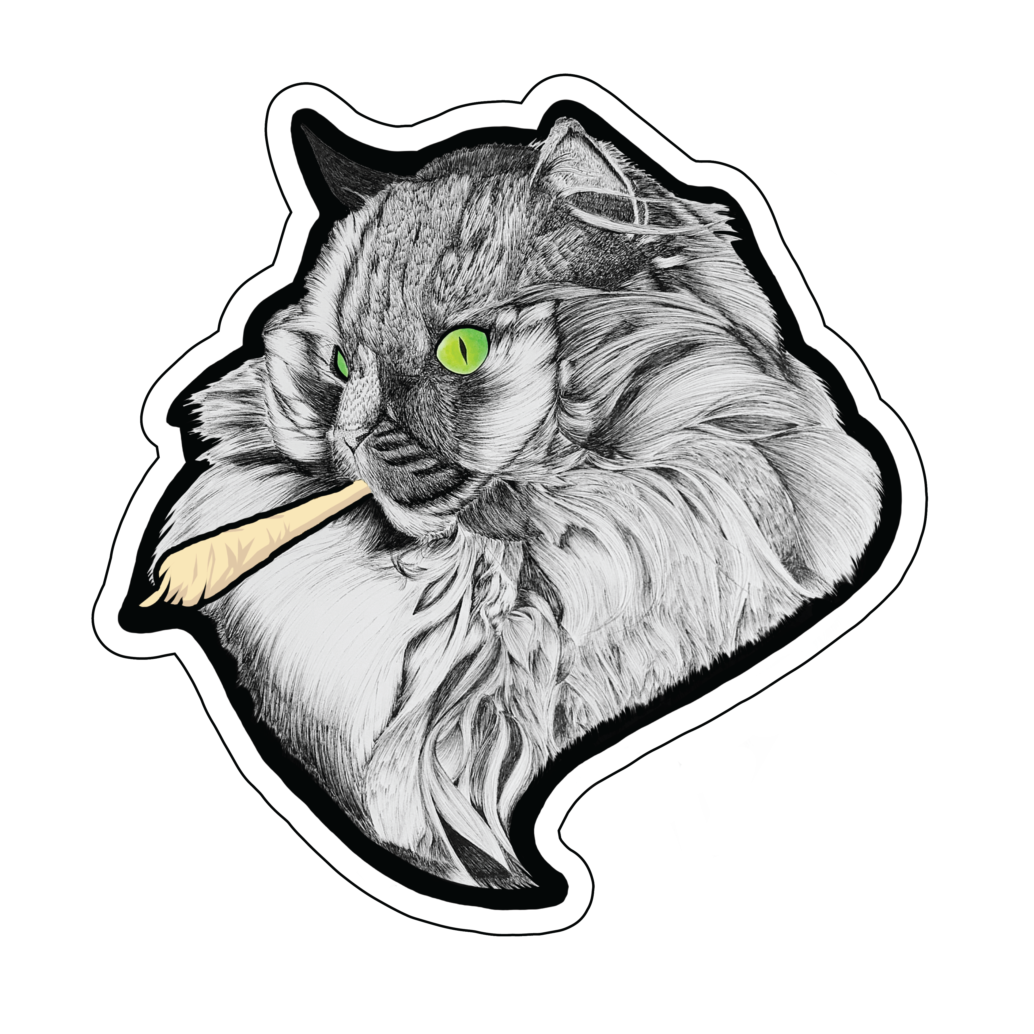 Katnip Evergreen Sticker