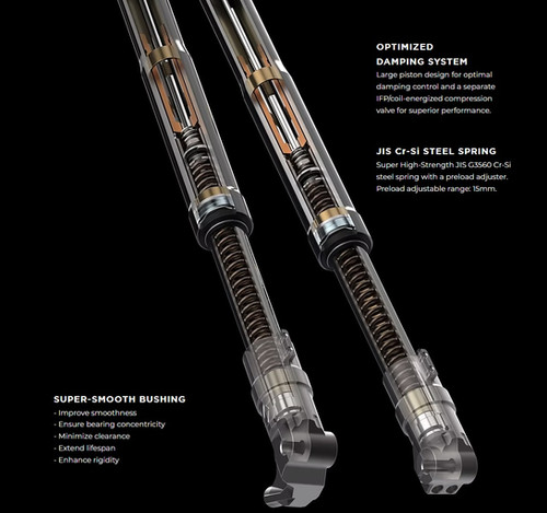 RacingBros BISHOP31 Front Fork Kit MSX/Grom 2018-2025+ / 125