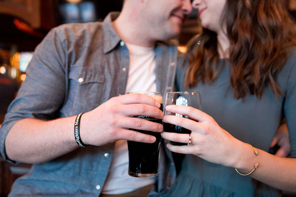 Couple Having Beers Edmonton