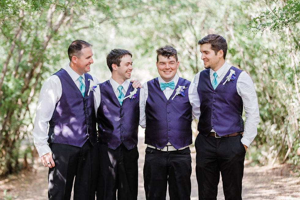 Groomsmen Smiling