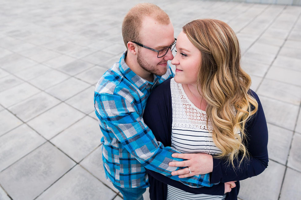 Couple on a roof