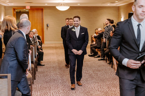 Groomsmen Walking Wedding