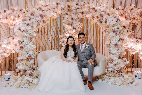 Bride and Groom at the Matrix Hotel