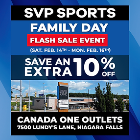 SVP SPORTS - FAMILY DAY FLASH SALE EVENT - EXTRA 10% OFF