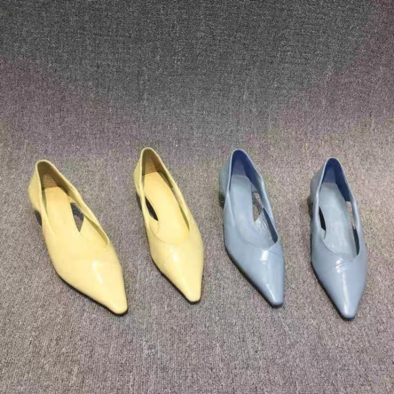 Shoes for Woman Comfortable Women's Summer Footwear Moccasins Blue Low Heel Eleg