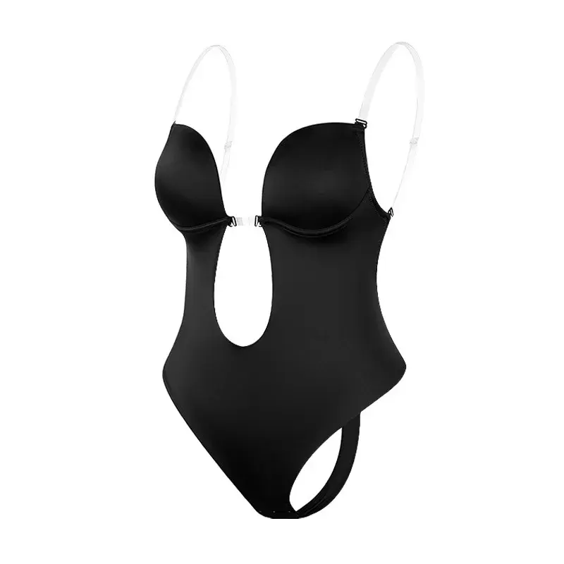 Women Shapers Underwear Backless Bodysuit Shapewear M L XL Deep V-Neck Body U Pl