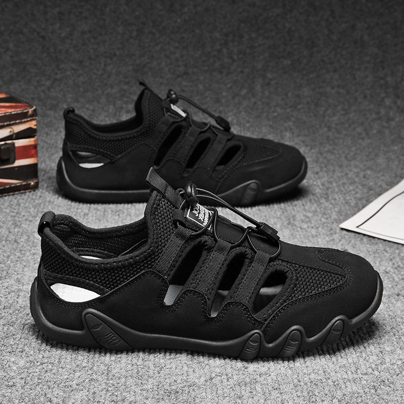 Men's Summer Sandals, Breathable and Comfortable, Hollow Slip-On Driving Shoes, 