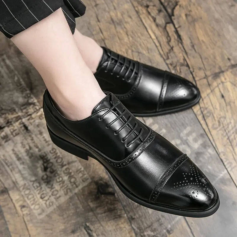 Men's Formal  Shoes Red Sole Fashion Business Casual Party Banquet Daily Retro C