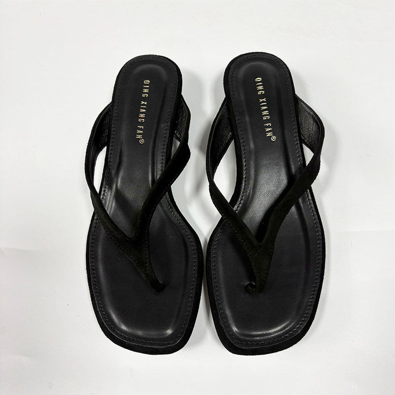 New In Summer Ladies Slippers Female Slides Sandals Low Heel Wedge Shoes Fashion