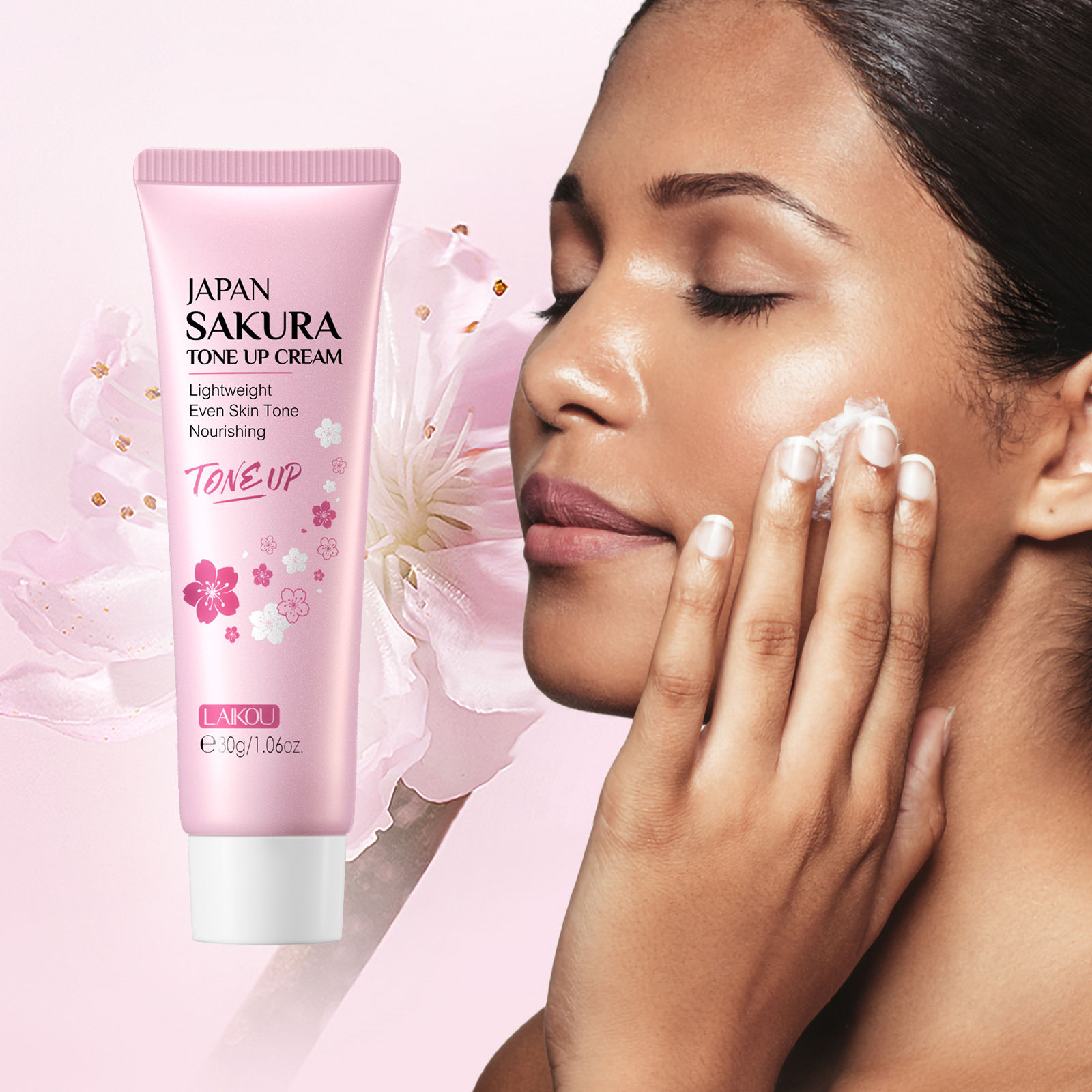 SAKURA Skincare Set Complete Facial Care Including Eye Cream, Cleanser, Facial