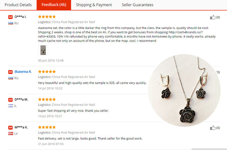 Ajojewel Brand Parure Bijoux Elegant Crystal Rose Flower Necklace Earrings Black