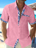 XS-5XL New Summer Casual Print Shirt Men's Hawaiian Holiday Beach Short Sleeve S