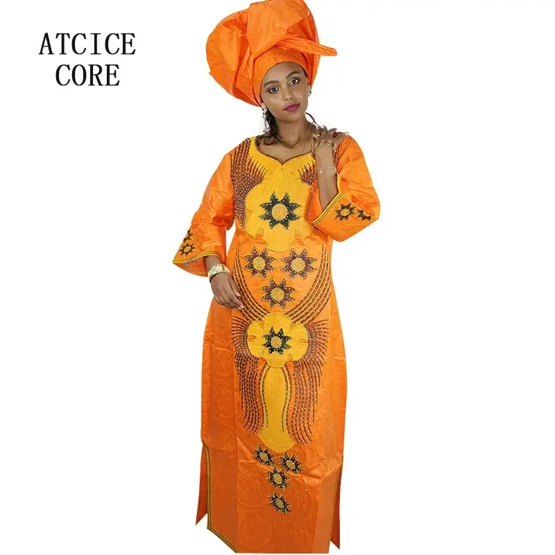 African Dresses For Women Fashion Design New African Bazin Embroidery Design Dre