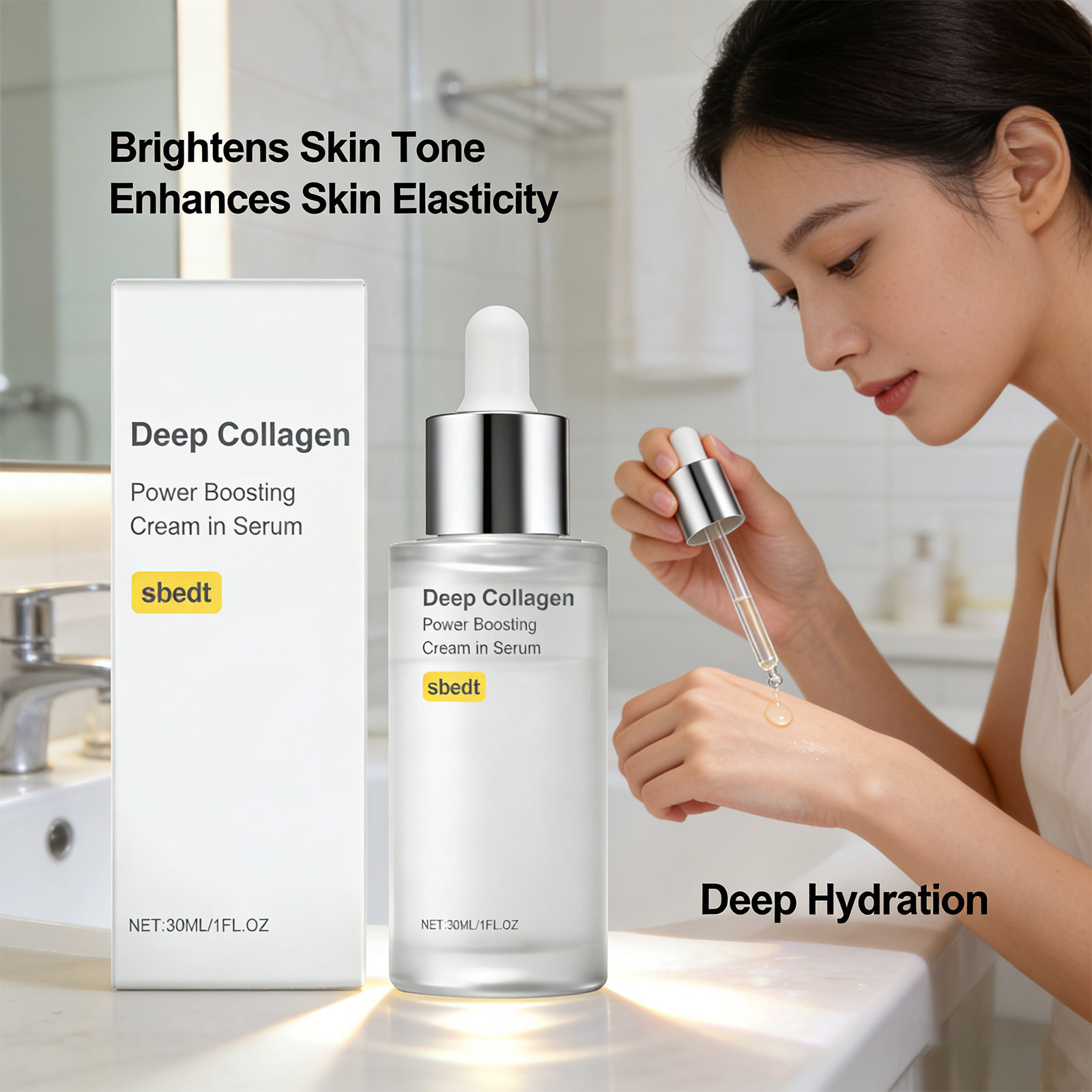 Collagen Moisturizing Essence Smoothing Skin Fine Lines Relieve Dryness Improve