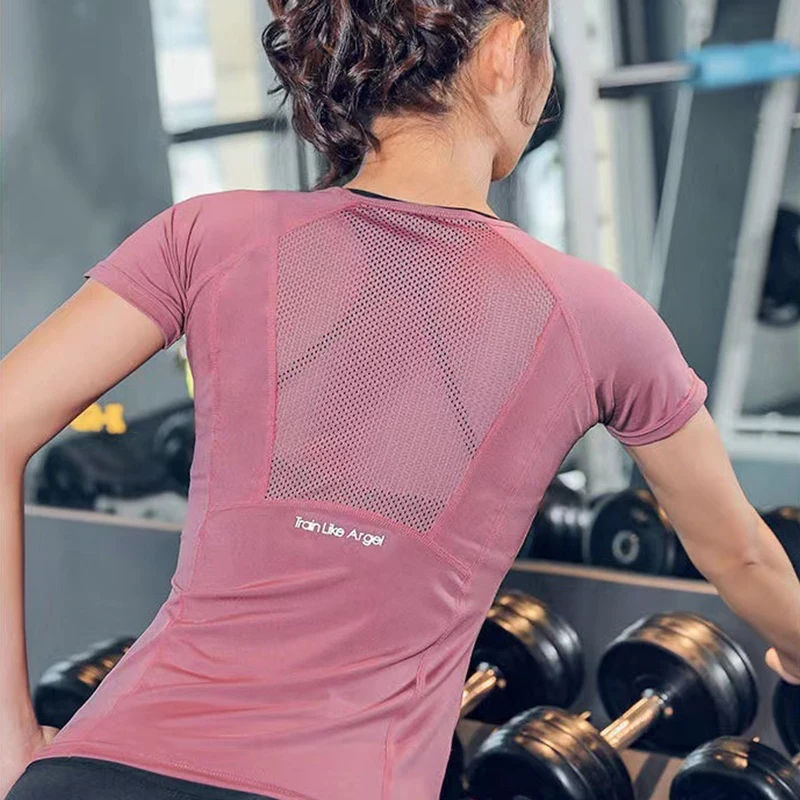 Ladies T-Shirt Sportswear Yoga Wear Women's Sports T-Shirt Plus Size Top Fitness