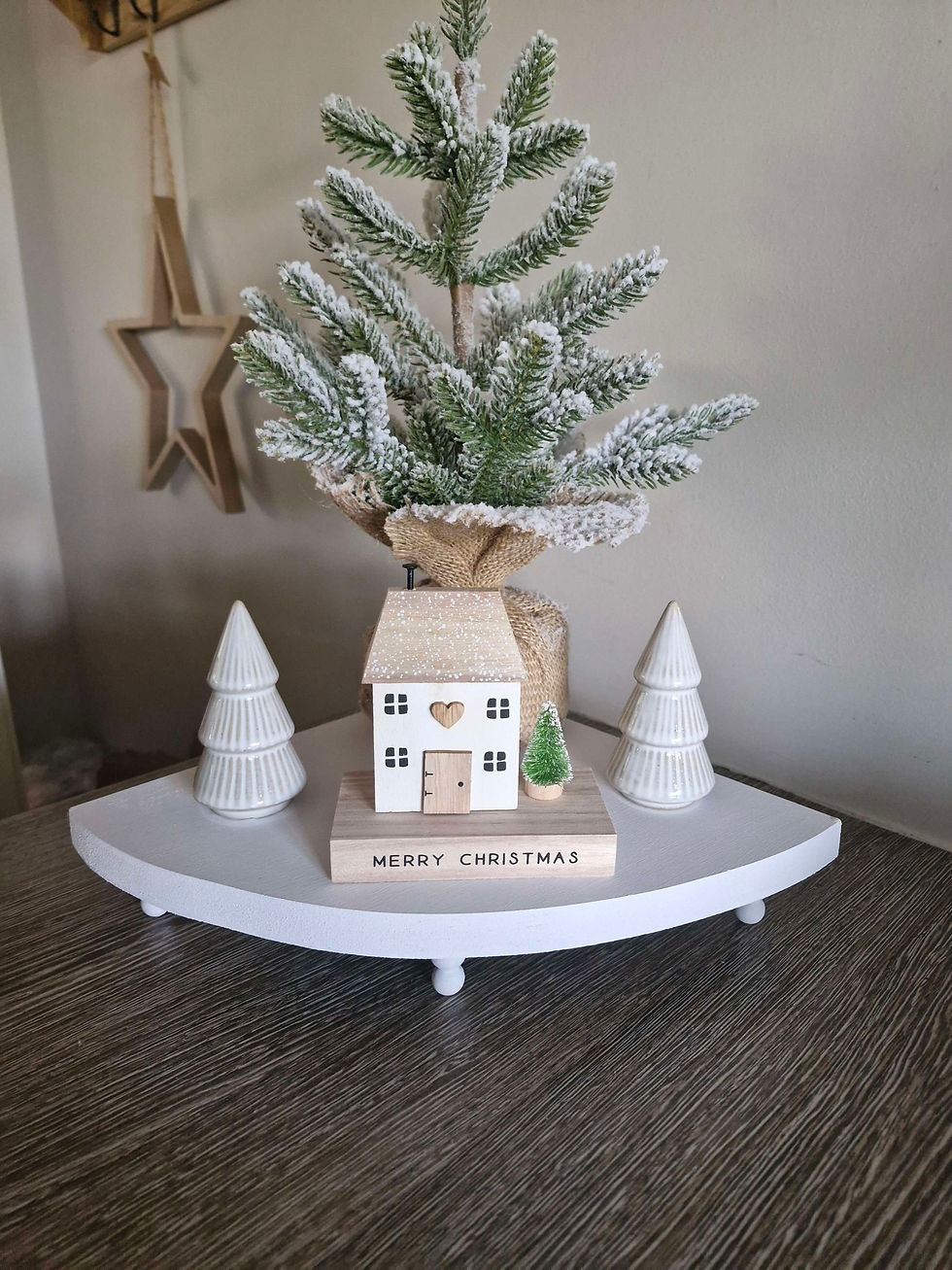 Thumbnail: White Corner Display Table