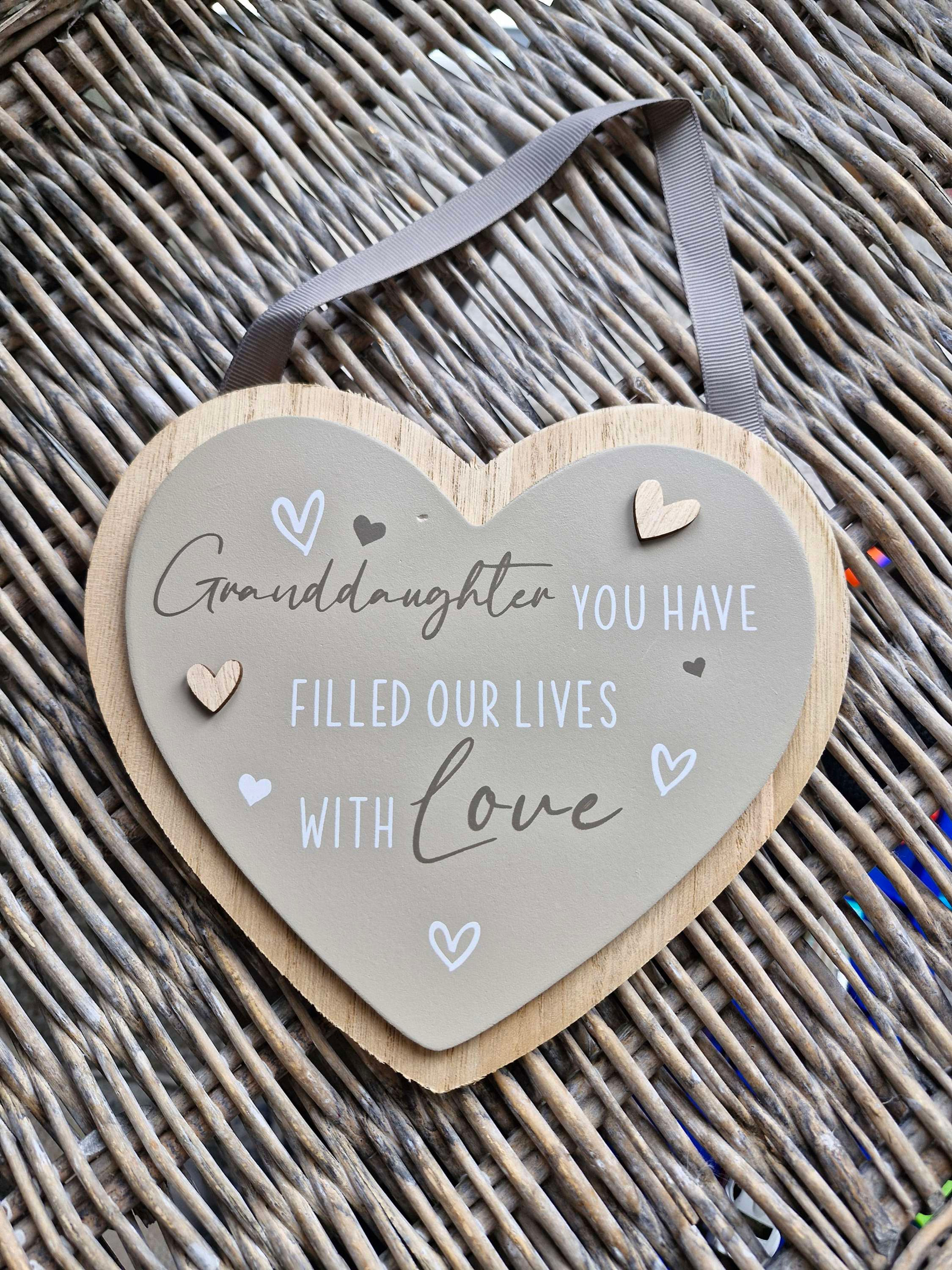 Granddaughter Hanging Heart