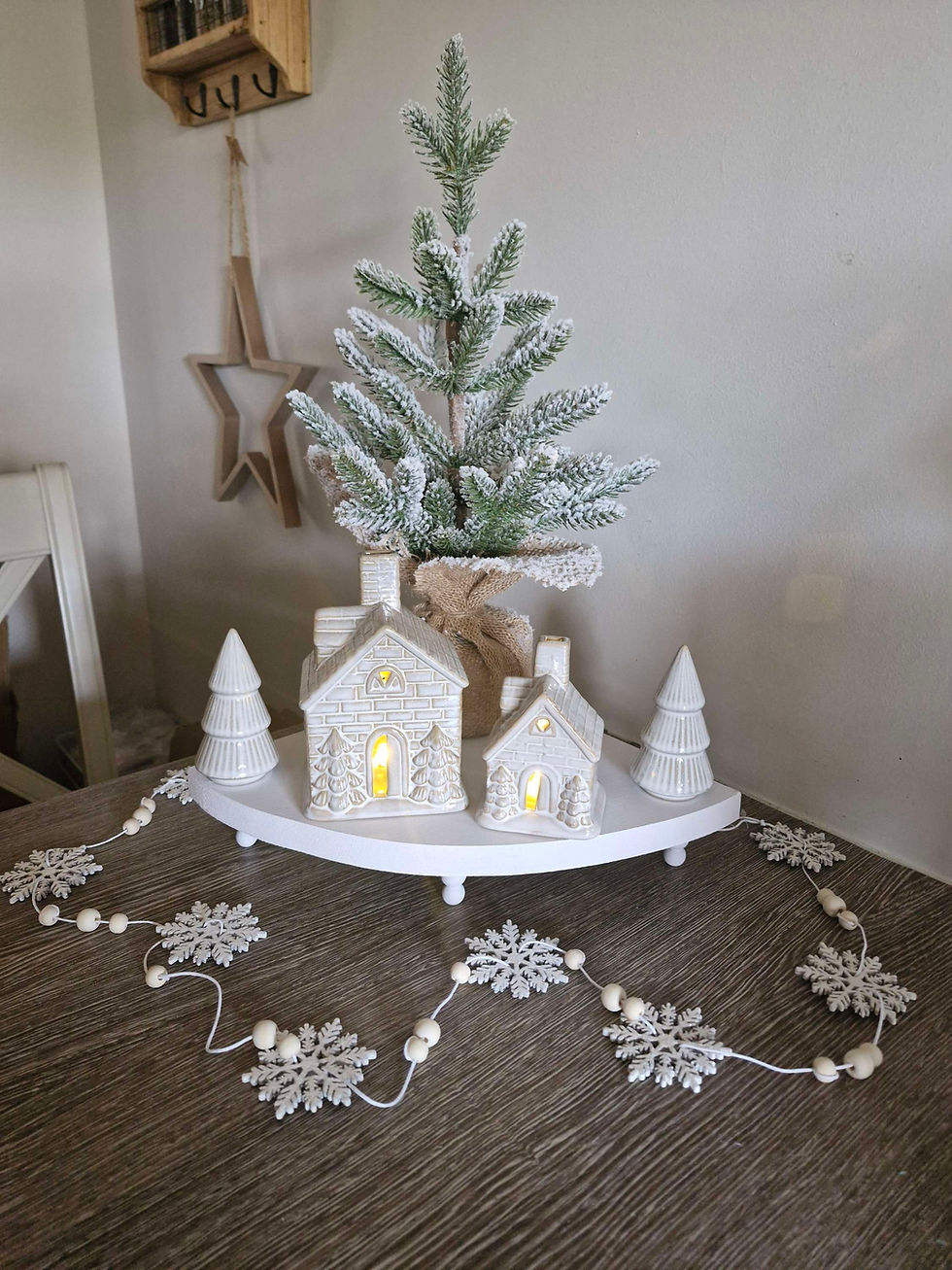 Thumbnail: White Corner Display Table