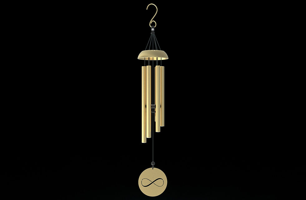 Thumbnail: Infinity Wind Chime - Gold