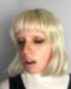 blonde French bob