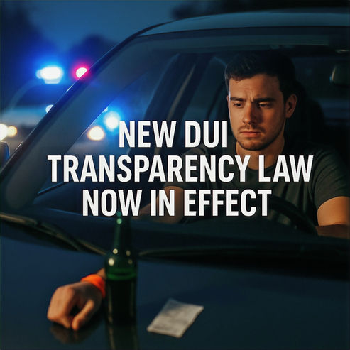 “Sober DUI” Transparency Law Now in Effect