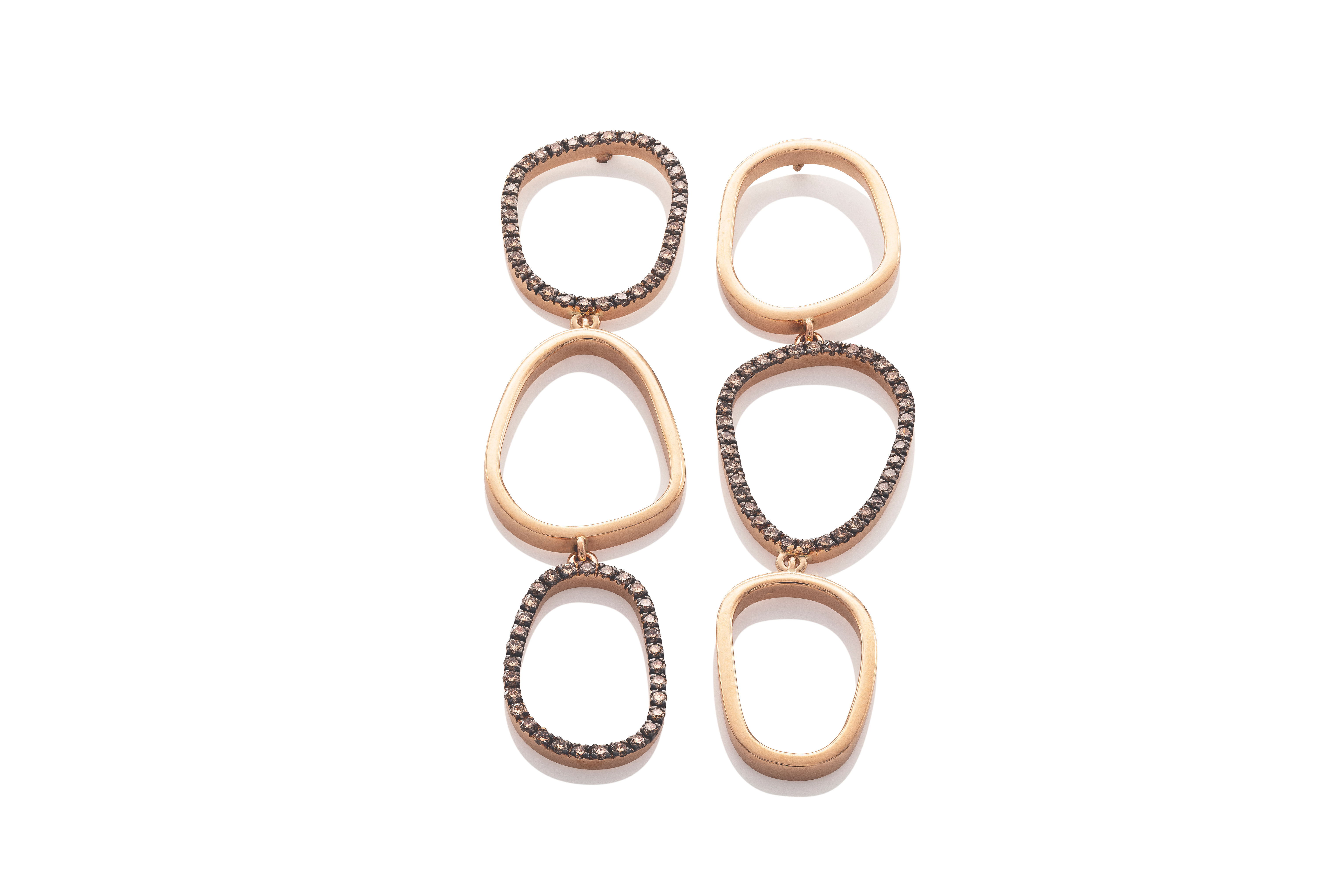 TWENTYair ohrringe mit braunen diamanten