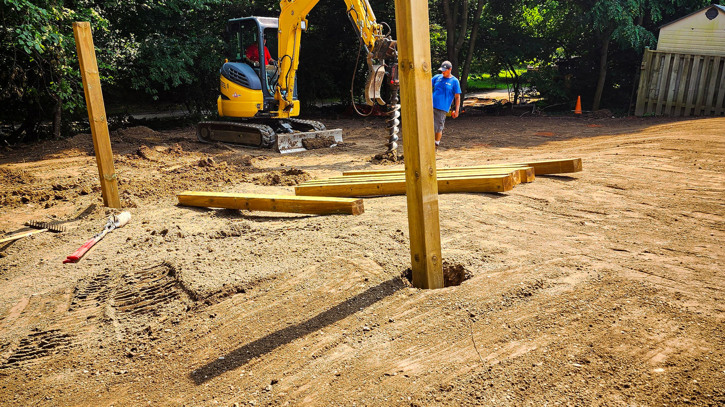 setting fence posts