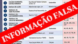 PIRAÍ: PREFEITURA ALERTA PARA IMAGEM COM INFORMAÇÕES ERRADAS SOBRE LOCAIS DE VOTAÇÃO