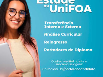 UNIFOA ABRE INSCRIÇÕES PARA REINGRESSO ACADÊMICO EM CINCO MODALIDADES