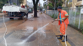 PREFEITURA INTENSIFICA AÇÕES DE LIMPEZA APÓS FORTE TEMPORAL EM VOLTA REDONDA