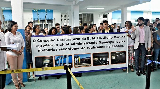 ESCOLA JIULIO CARUSO É ENTREGUE À COMUNIDADE DO BAIRRO CONFORTO