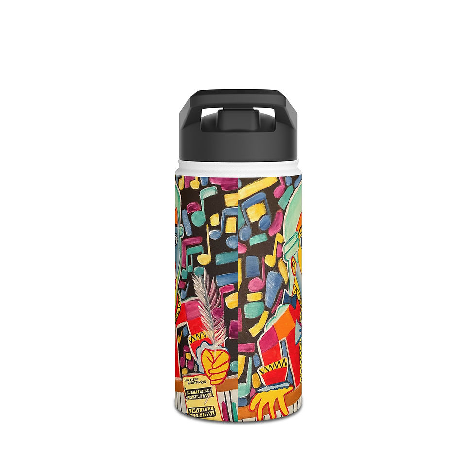 Thumbnail: Mozart Nachts - Stainless Steel Water Bottle, Standard Lid
