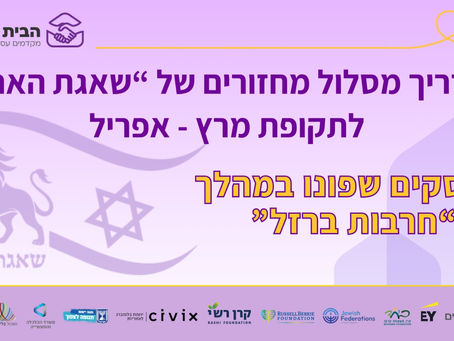 מדריך מסלול מחזורים שאגת ארי מרץ-אפריל לעסקים ביישובים שפונו במהלך מלחמת חרבות ברזל.