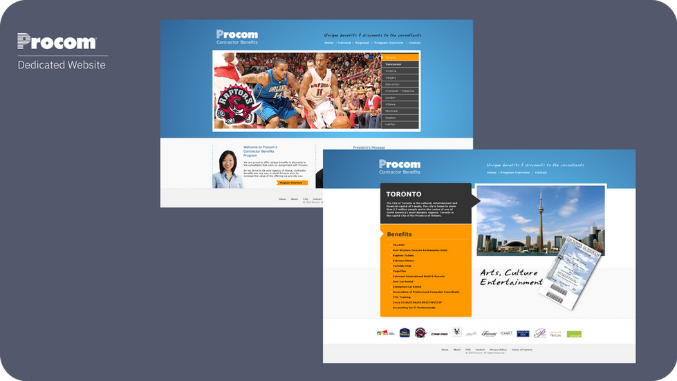 Dedicated website