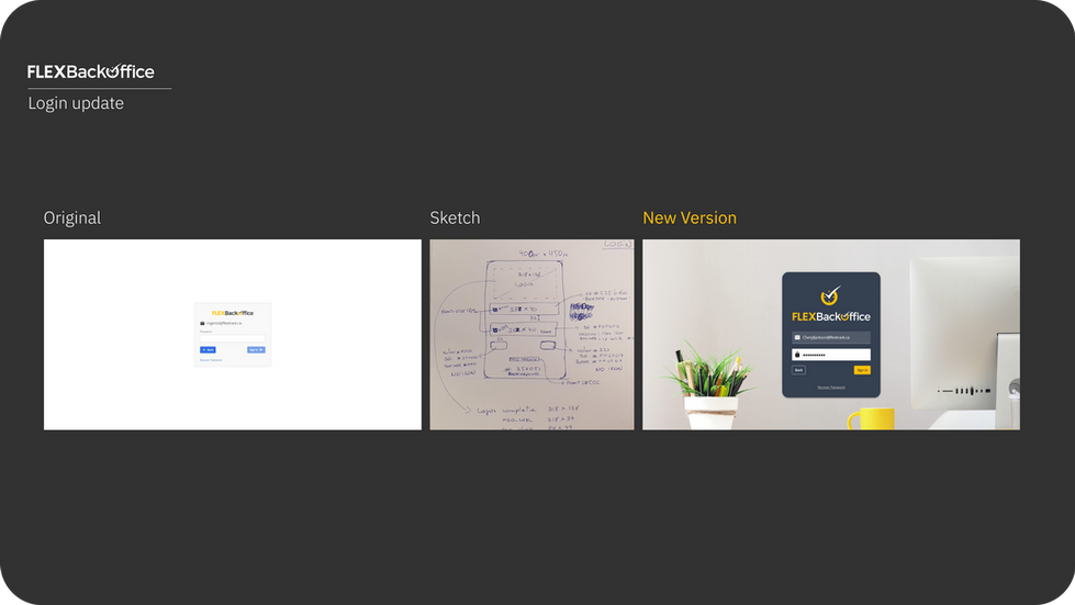 Website redesign (Login)