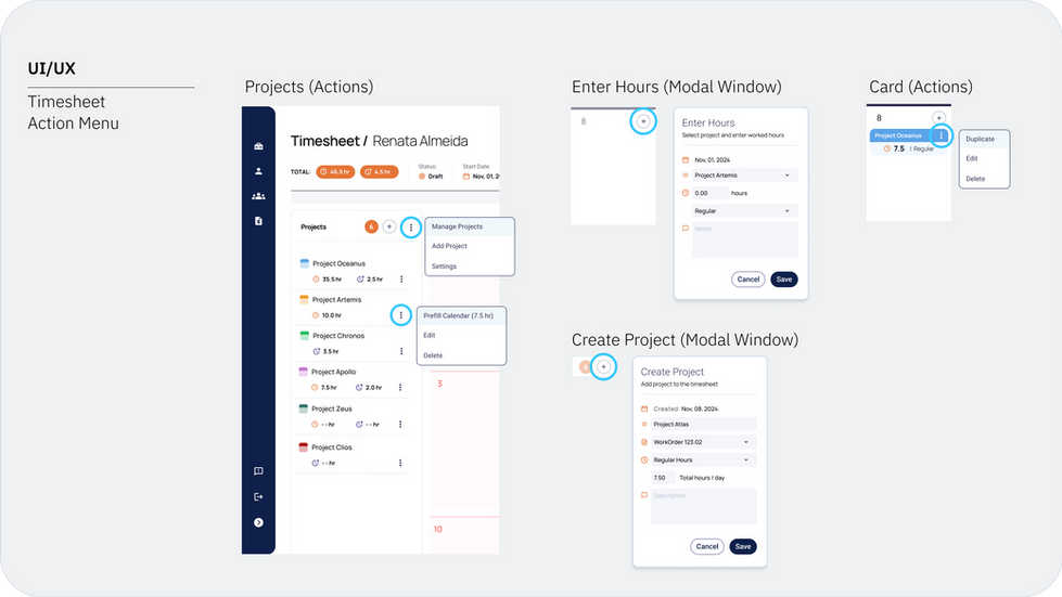 Timesheet UI