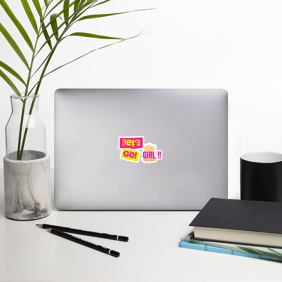 Thumbnail: Let's Go Girl Bubble-Free Stickers