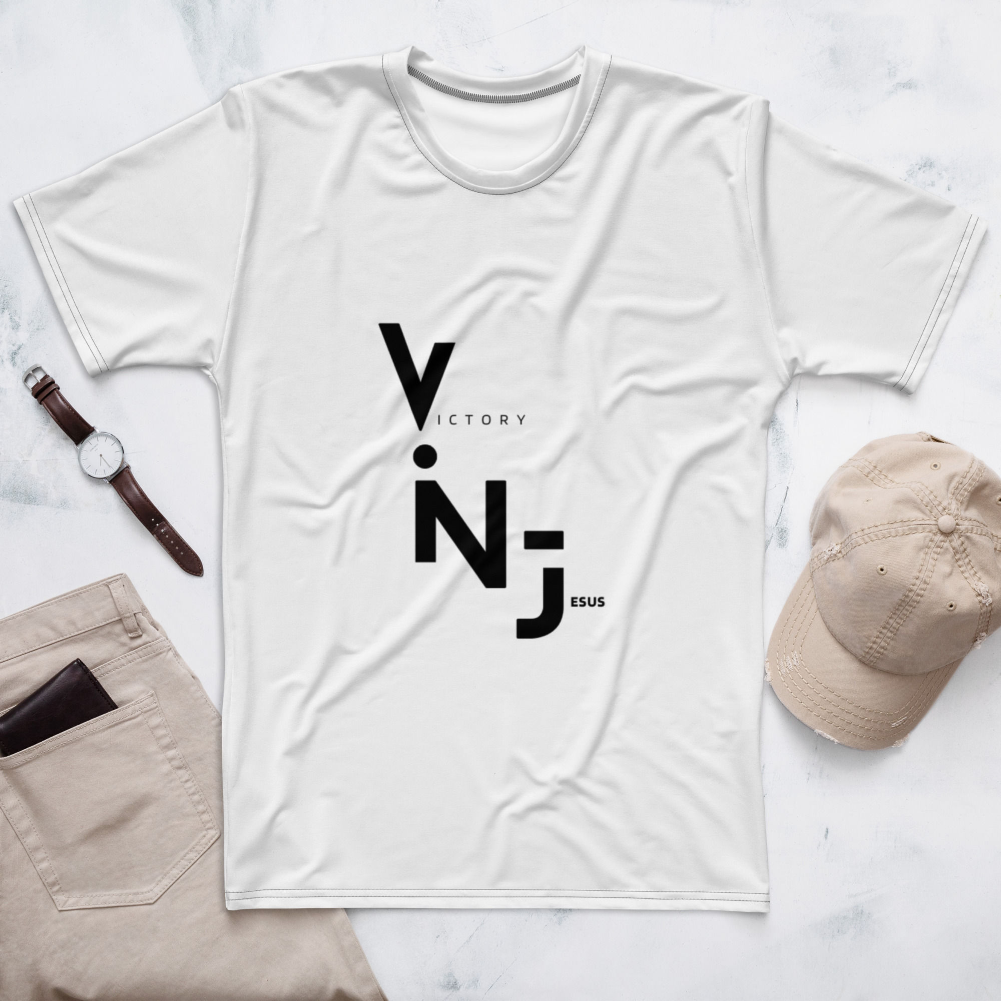 Victory In Jesus Men's T-Shirt