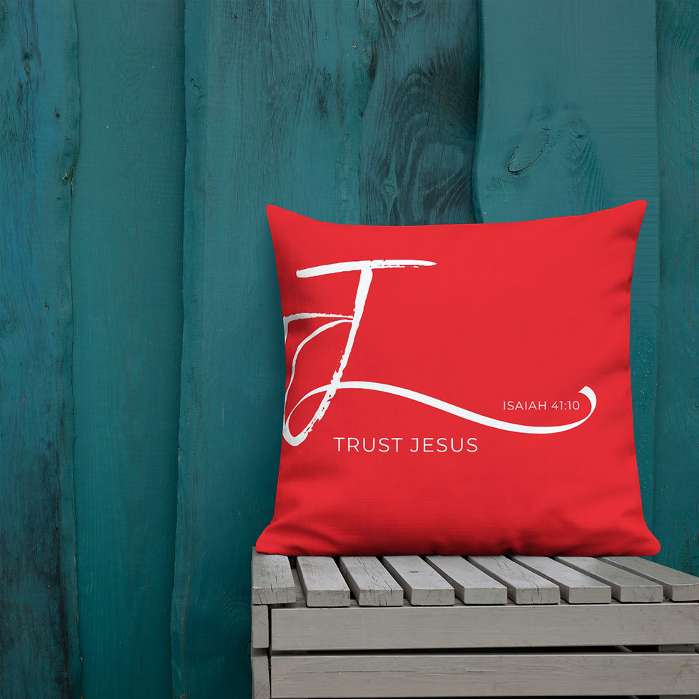 Thumbnail: Trust Jesus Premium Pillow