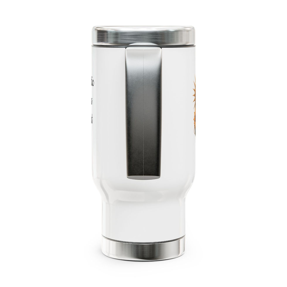 Thumbnail: Leo Travel Mug — 14oz Stainless Steel Handle Mug 