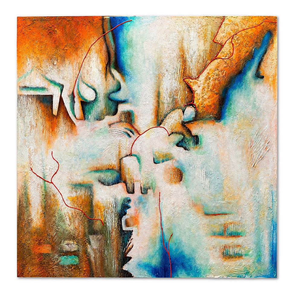 Thumbnail: Textured Abstract Canvas Artwork
